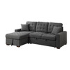 Sandy 2 pcs Sectional with with Pull-out Bed and Hidden Storage - SF
