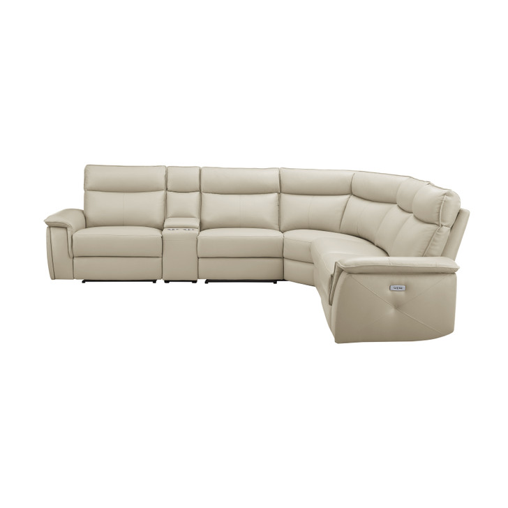 H04160 6-Piece Modular Power Reclining Sectional with Power Headrests