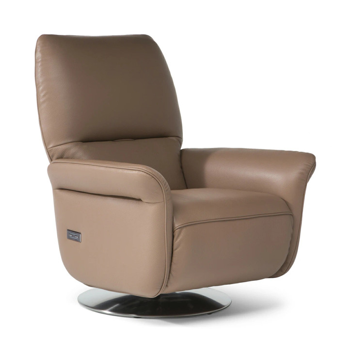 Natuzzi Editions Angelica C236 Swivel Armchair with Dual Power Motion
