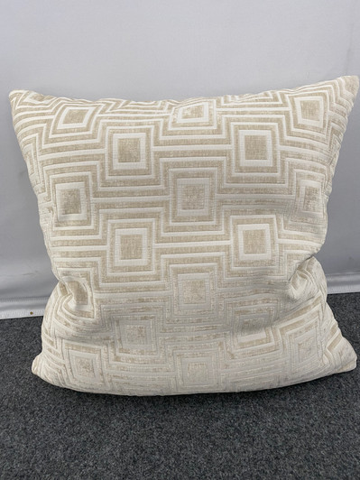 Geometric Square Feather Fill Pillow