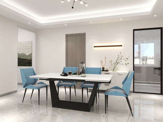 Florence Sintered Stone Extendable Dining Table