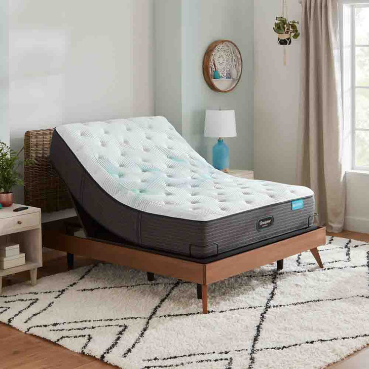 mattress propped up using an adjustable foundation