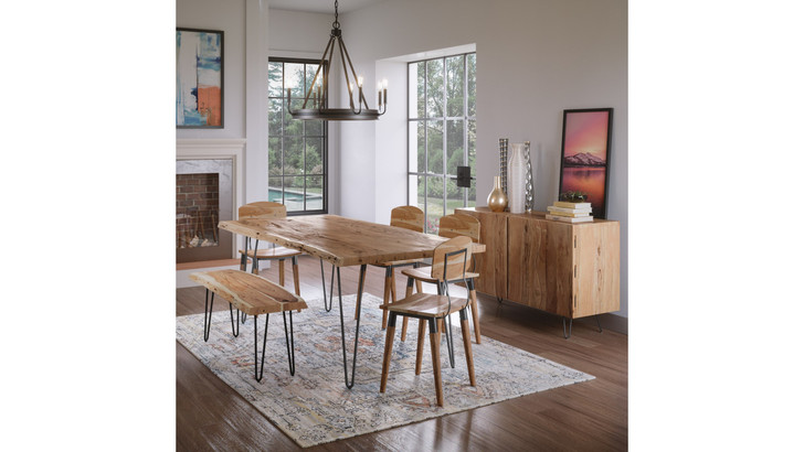 Tioga 70" Acacia Wood Bench